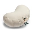 Kapok zafu crescent meditation bolster - Natural