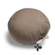 Kapok zafu round meditation bolster - Cool Grey