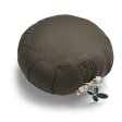 Kapok zafu round meditation bolster - Dark Olive